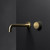 Lente Basin/Bath Mixer 2 Tap Hole Wall Brushed Brass Lead Free