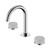 Serenity Basin Set Arc Spout With Carrara Handle Chrome
