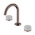 Serenity Basin Set Arc Spout With Carrara Handle Brushed Bronze
