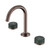 Serenity Basin Set Arc Spout With Verde Alpi Handle Brushed Bronze