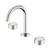 Serenity Basin Set Arc Spout With Metal Handle Brushed Nickel