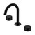 Serenity Basin Set Arc Spout With Marquina Black Handle Matte Black