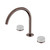 Serenity Bath/Kitchen Set Arc Spout With Carrara Handle Brushed Bronze