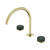 Serenity Bath/Kitchen Set Arc Spout With Verde Alpi Handle Brushed Gold