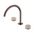 Serenity Bath/Kitchen Set Arc Spout With Rome Travertine Handle Brushed Bronze