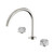 Serenity Bath/Kitchen Set Arc Spout With Arabescato Corchia Handle Brushed Nickel