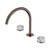 Serenity Bath/Kitchen Set Arc Spout With Arabescato Corchia Handle Brushed Bronze