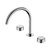 Serenity Bath/Kitchen Set Arc Spout With Metal Handle Chrome