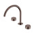 Serenity Bath/Kitchen Set Arc Spout With Metal Handle Brushed Bronze