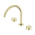 Serenity Bath/Kitchen Set Arc Spout With Metal Handle Brushed Gold