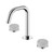 Serenity Basin Set Edge Spout With Carrara Handle Chrome