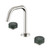 Serenity Basin Set Edge Spout With Verde Alpi Handle Brushed Nickel