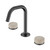 Serenity Basin Set Edge Spout With Rome Travertine Handle Gun Metal