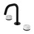 Serenity Basin Set Edge Spout With Arabescato Corchia Handle Matte Black