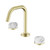 Serenity Basin Set Edge Spout With Arabescato Corchia Handle Brushed Gold