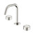 Serenity Basin Set Edge Spout With Metal Handle Brushed Nickel