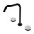 Serenity Bath/Kitchen Set Edge Spout With Carrara Handle Matte Black
