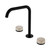 Serenity Bath/Kitchen Set Edge Spout With Rome Travertine Handle Matte Black