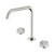 Serenity Bath/Kitchen Set Edge Spout With Arabescato Corchia Handle Brushed Nickel