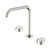 Serenity Bath/Kitchen Set Edge Spout With Metal Handle Brushed Nickel