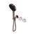 Serenity Progressive Shower System With Arabescato Corchia Handle And Hand Shower Brushed Bronze