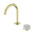Serenity Progressive Basin Mixer Arc Spout With Carrara Handle Brushed Gold