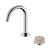 Serenity Progressive Basin Mixer Arc Spout With Rome Travertine Handle Chrome