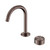 Serenity Progressive Basin Mixer Arc Spout With Metal Handle Brushed Bronze
