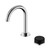 Serenity Progressive Basin Mixer Arc Spout With Marquina Black Handle Chrome