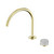 Serenity Progressive Bath/Kitchen Mixer Arc Spout With Carrara Handle Brushed Gold