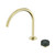 Serenity Progressive Bath/Kitchen Mixer Arc Spout With Verde Alpi Handle Brushed Gold
