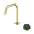 Serenity Progressive Basin Mixer Edge Spout With Verde Alpi Handle Brushed Gold