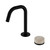 Serenity Progressive Basin Mixer Edge Spout With Rome Travertine Handle Matte Black