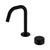 Serenity Progressive Basin Mixer Edge Spout With Metal Handle Matte Black