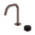 Serenity Progressive Basin Mixer Edge Spout With Marquina Black Handle Brushed Bronze