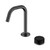 Serenity Progressive Basin Mixer Edge Spout With Marquina Black Handle Gun Metal