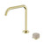 Serenity Progressive Bath/Kitchen Mixer Edge Spout With Rome Travertine Handle Brushed Gold