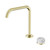 Serenity Progressive Bath/Kitchen Mixer Edge Spout With Arabescato Corchia Handle Brushed Gold