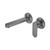 Ecco Wall Basin/Bath Mixer Separate Back Plate Gun Metal