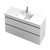 Lulu Vanity 46 1200 2 Drawer Wall (F1) White Velvet Rubik
