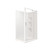 Valencia Elite Square Corner Pivot Shower 1200 x 1000mm Satin Silver Frame With Side Recessed Wall Left Hand Centre Waste