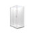 Valencia Elite Square Corner Sliding Shower 1200 x 1000mm White Frame With Corner Contour Plus Wall Right Hand Centre Waste