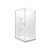 Valencia Elite Square Corner Sliding Shower 1200 x 1000mm White Frame With Side Recessed Wall Right Hand Centre Waste