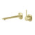 Vask Wall Basin/Bath Mixer Set SwitchMix 200mm Pin Up Brushed Gold