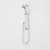 Single Function Rail Shower Chrome All Pressure