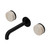 Serenity Wall Basin Set 160mm Spout With Rome Travertine Handle Matte Black