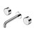 Serenity Wall Basin Set 185mm Spout With Metal Handle Chrome