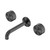 Serenity Wall Basin Set 185mm Spout With Metal Handle Gun Metal