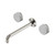 Serenity Wall Basin Set 220mm Spout With Carrara Handle Brushed Nickel