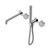 Serenity Progressive Shower System With Spout With Carrara Handle And Slim Shower Chrome